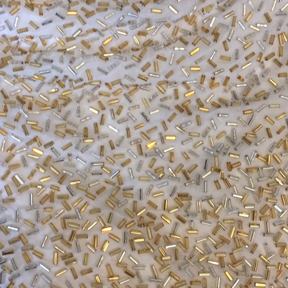 One shoulder sherri hill beaded cocktail gold - Picture 3 of 5